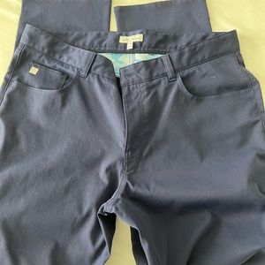 💙LIKE NEW💙 eb66 Performance Peter Millar Men’s Golf Pants in Navy Sz 36/32